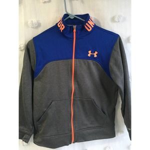 Womens youth Medium Under Amour Zip up track sweater